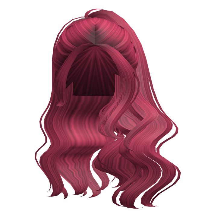 Cute Wavy Shoulder Ponytail (Hot Pink)