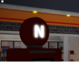 The gas station.
