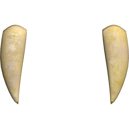 yellow halloween vampire fang teeth