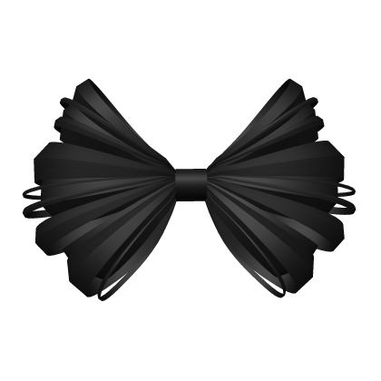 Large Hair Bowtie (Black) Roblox item
