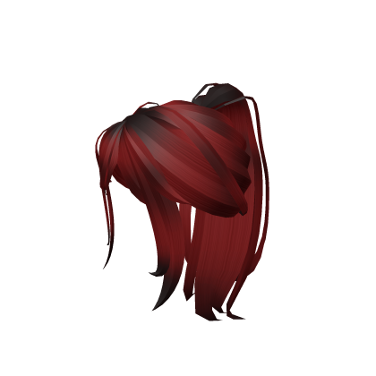 Red Ponytail Emo Hair Roblox item