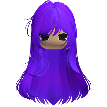 Long Straight Girl Hair (Purple)