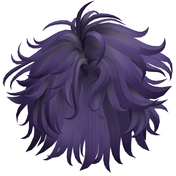 Messy Wavy Shag Hair - Purple