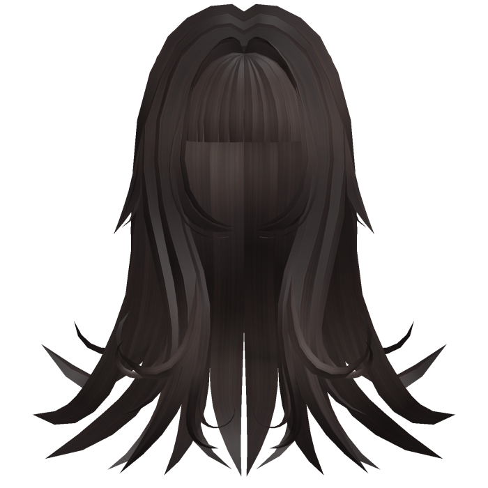 Long kawaii anime moe spikes in darkbrown