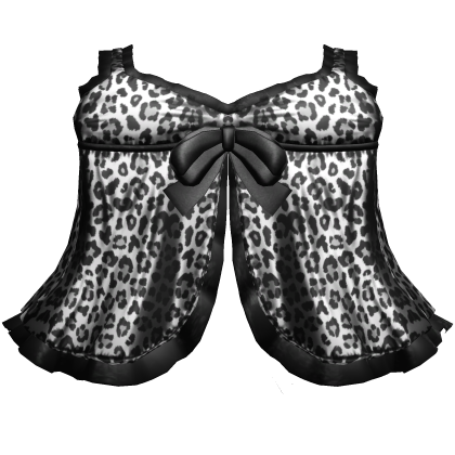 cute gothic babydoll leopard white dress 3.0 