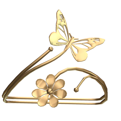 Boho Left Gold Shoulder Butterfly