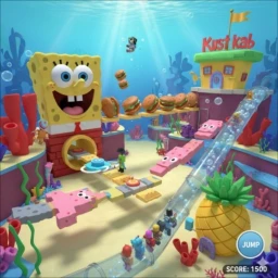 🧽 СБЕГИТЕ ИЗ SPONGEBOY OBBY!!!🍔 icon