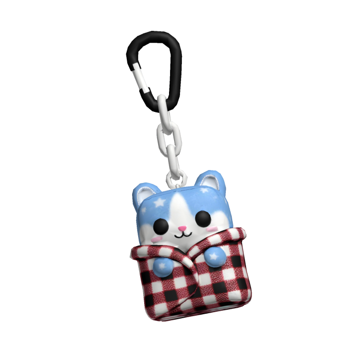 Bunny Plaid Keychain
