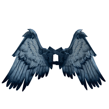 Light blue w white Icarus wings recoloring add-on Roblox item