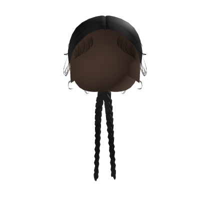 Black Long Double Braids Roblox item