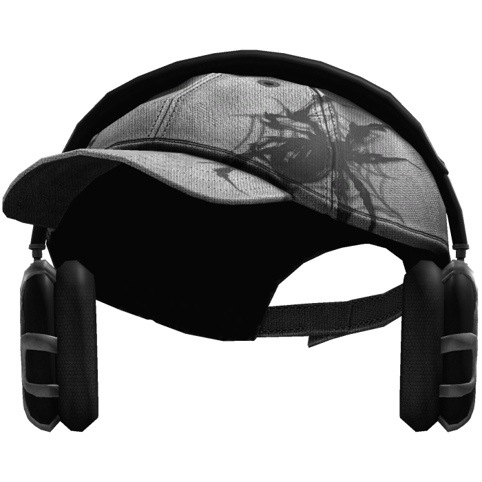 Grunge Spider Headphones Cap (White)