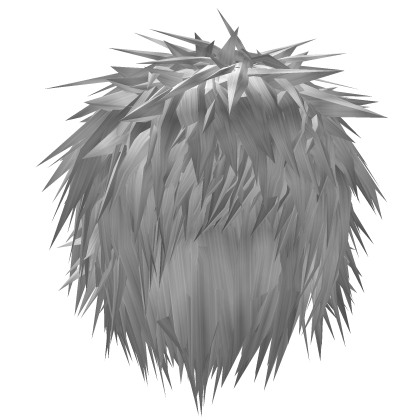 silver messy emo hair v3.