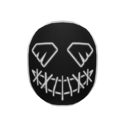 Neon Nightmares Mask - White thumbnail