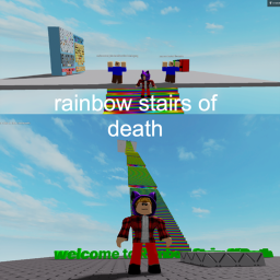 Rainbow stairs of death [NEW LEVEL]