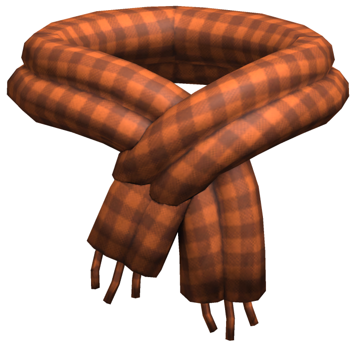 Orange Plaid Scarf 1.0