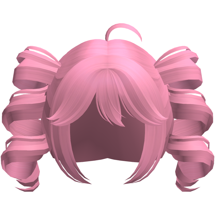 pink kawaii swirly popstar pigtails