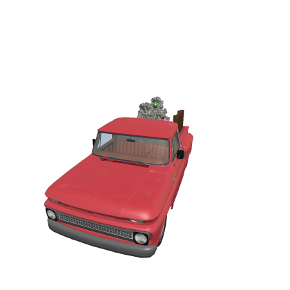 [New!] Christmas pickup truck (Actaul tree ornamen
