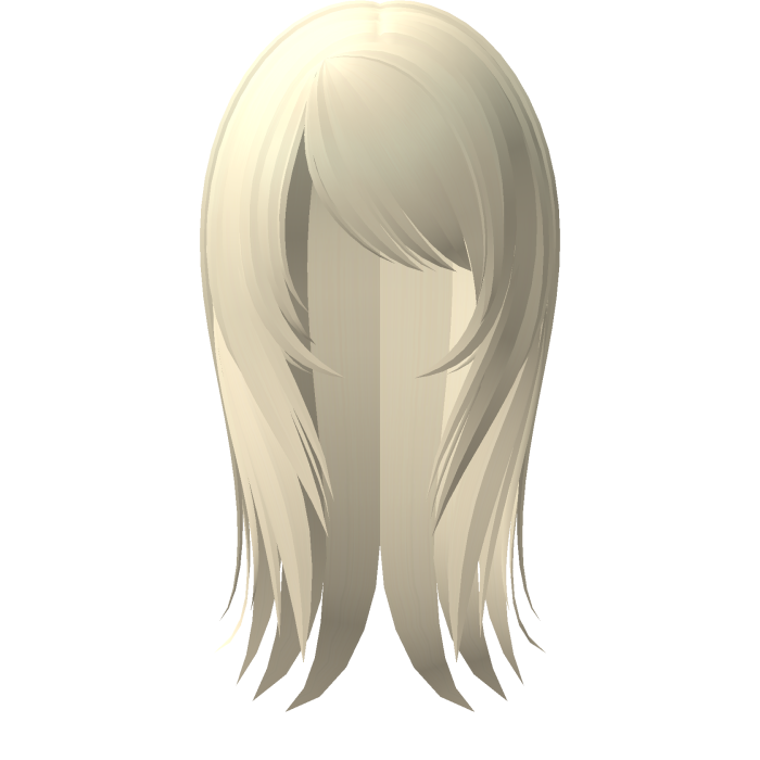 ☆ fatal emo doll messy straight hair light yellow