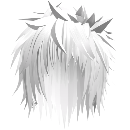 white emo spiky messy vampire punk anime hair