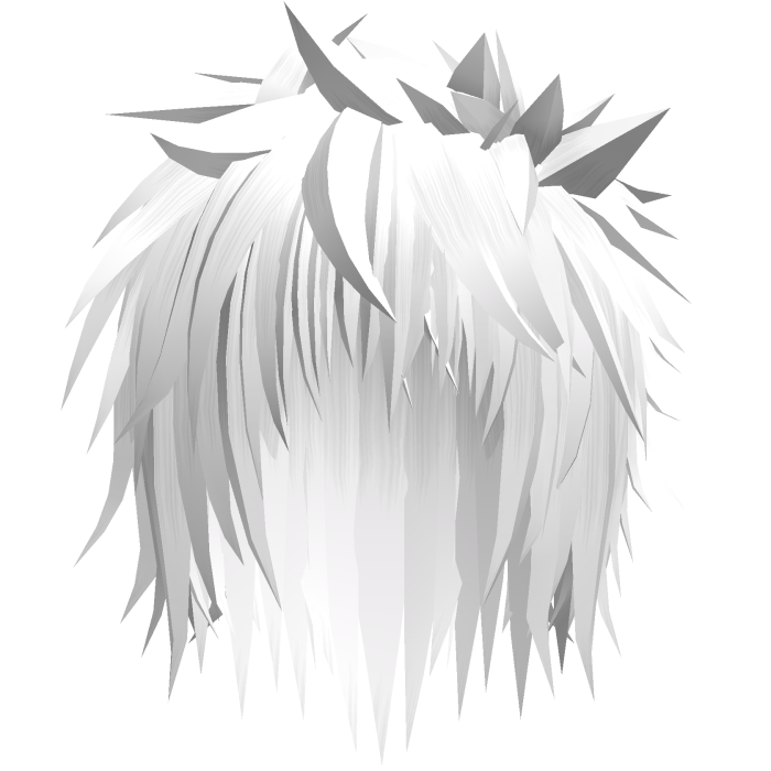 white emo spiky messy vampire punk anime hair