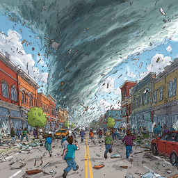 Become a tornado (hurricanes)