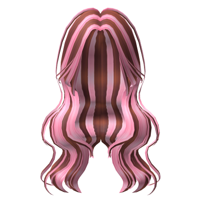Long Layered Pink and Red Hair Roblox item