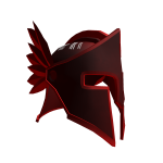 Crimson Insignia Knight's Helmet