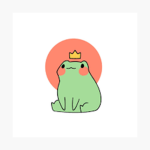 Ducky head with frog