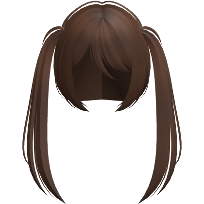 moe vkei emo wispy ponytails long brown