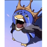 The crying person/penguin group