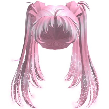 Glowing Glitter Long Buns Hair [Emissive] • DD21