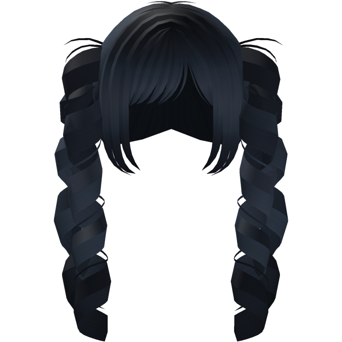 Cute Doll Messy Drill Pigtails in Blue