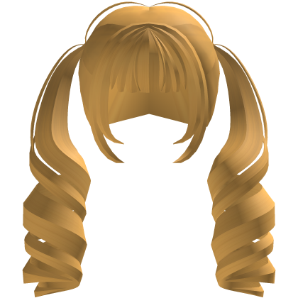 bratty twintails curl yellow blonde Roblox item