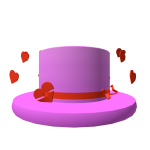 Tophat of Valentines Delight Hearts