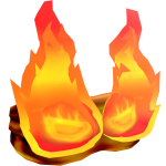 Red Fiery Blindfold