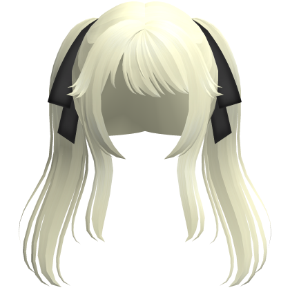 blonde jirai kei angelic pigtails w ribbons