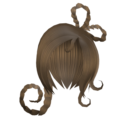 Brown Loop Braid Side Swept Hair Roblox item