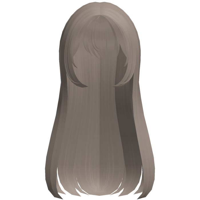 Flowy Emo Long Hair in Ash