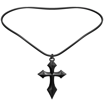 Cross Necklace Black Roblox item