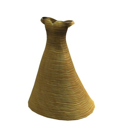 Gold Wavy Layers Gala Dress thumbnail