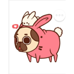 Kawaii pug squad