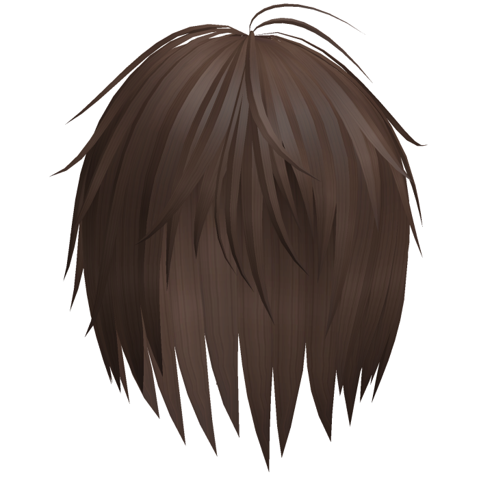 Emo Messy Razor Cut Layered Hair (Brown)