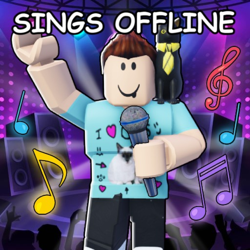 My Singing YouTubers 🎤🎶 official Roblox game thumbnail