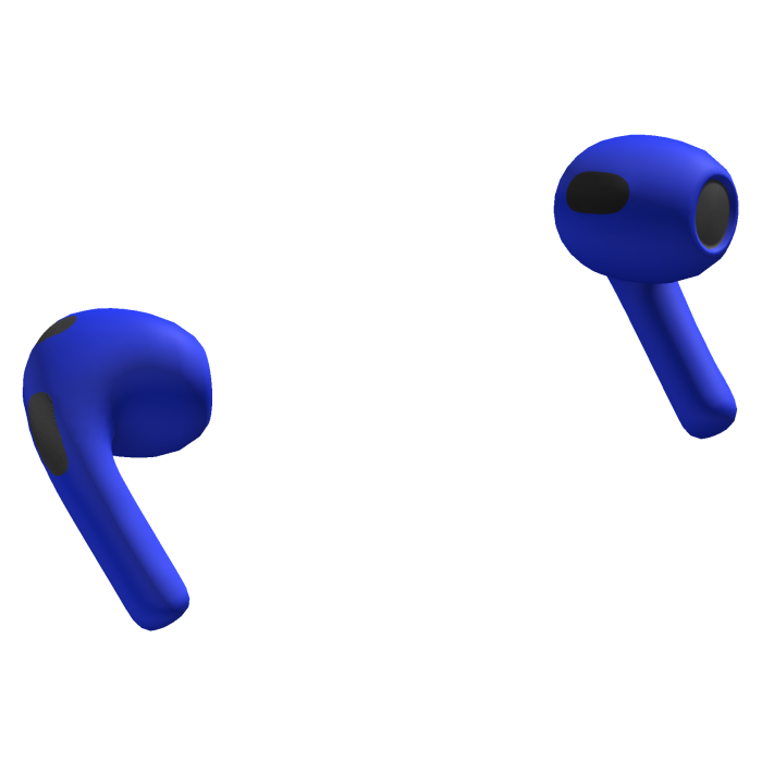 Blue Wireless Earbuds