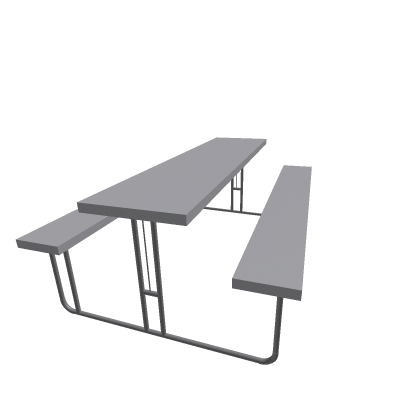 metal canteen table and chair