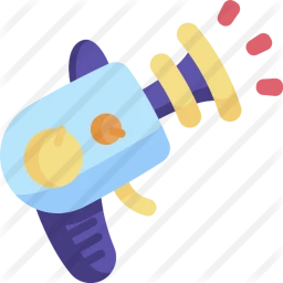 Laser gun fight icon