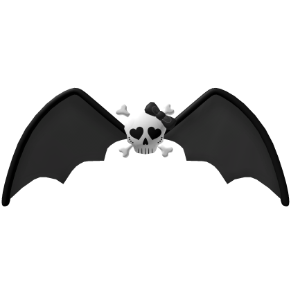 Black Skull Bat Wings Roblox item
