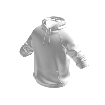 White Hoodie w/ Rolled Up Sleeves
