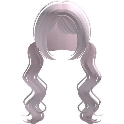 Pink Cute Long Wavy Pigtails with Side Bangs Roblox item thumbnail