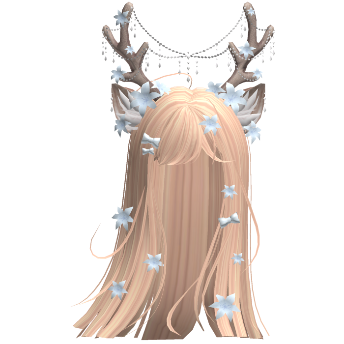 Ethereal Christmas Fairy Fawn Hair w/ Antlers